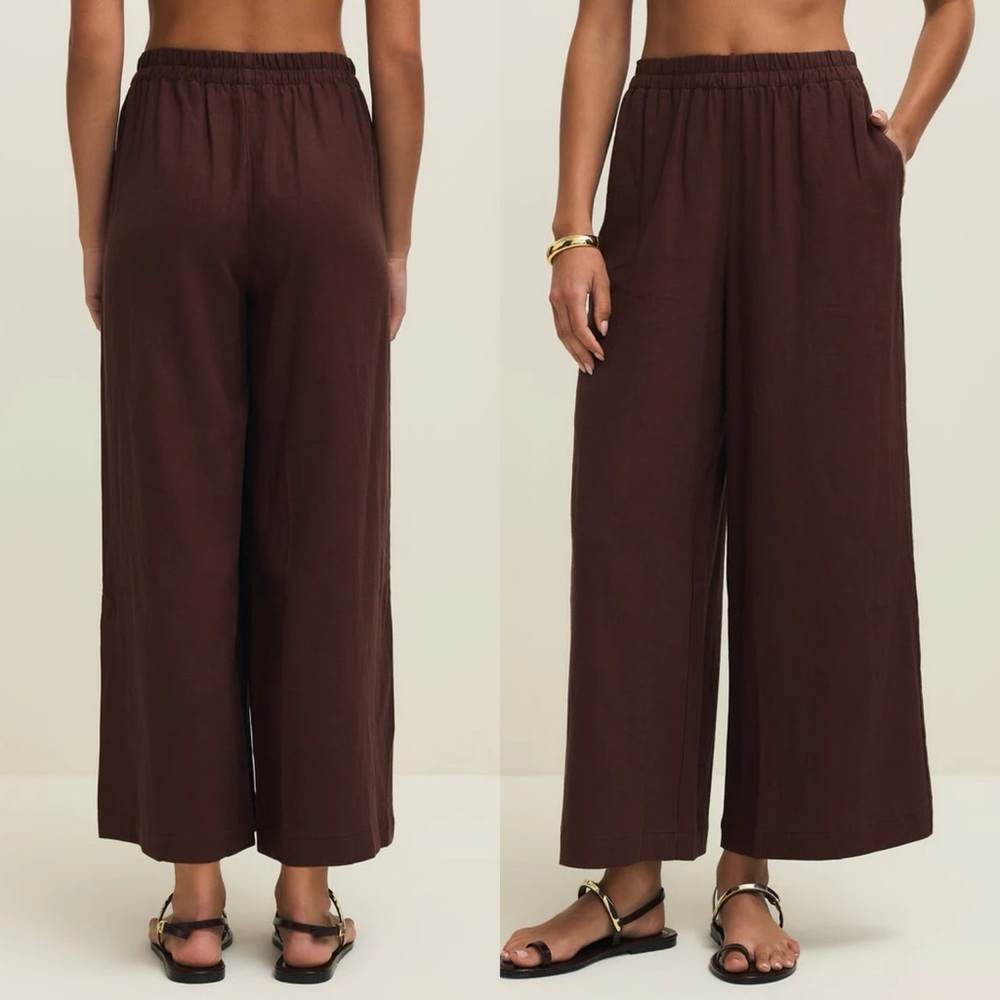 SCOUT LINEN PANT (CHOCOLATE CHERRY) - Z SUPPLY - Picture 3 of 4